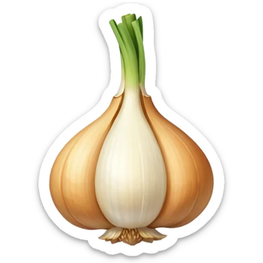 single garlic clove sticker