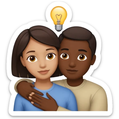 abrazar a mi papa mama sticker