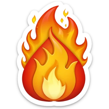 fire hell emoji sticker
