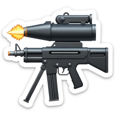 machine gun firing sticker