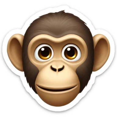 monkey blowing kisses  sticker