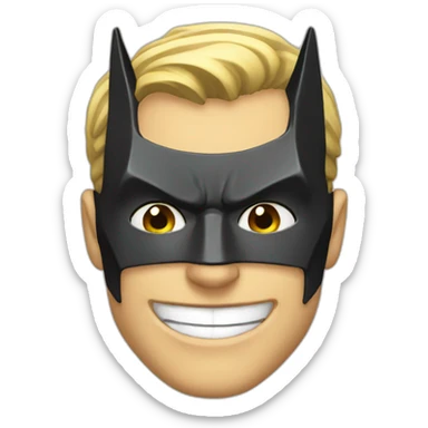 batman smiling sticker