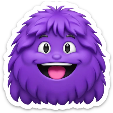 Grimace emoji sticker
