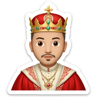 Robe mariage roi Mohammed VI sticker