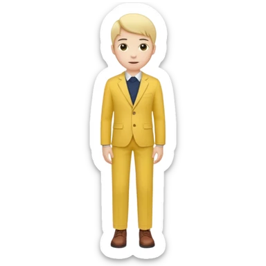 fashion yellow trouser sticker