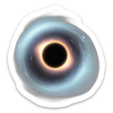 black hole interstellar sticker