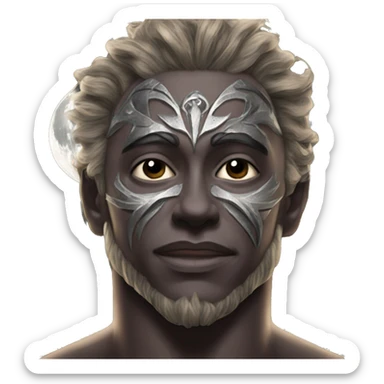 Azathiel, the Daemonic God of Love, Passion, Lust, Seduction, Desire, Pleasure, Ecstasy, Fertility, pure Masculine beauty, Sex Magick and the Moon  sticker