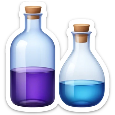 Purple bottle with a white lid and a blue bottle sticker