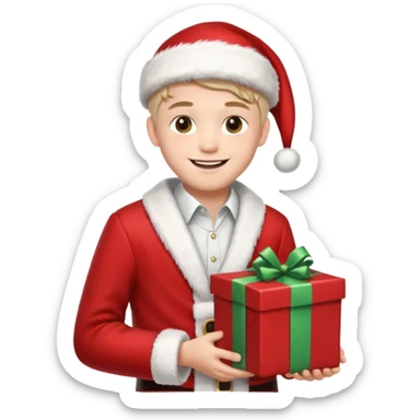 Teenage Santa Claus sticker