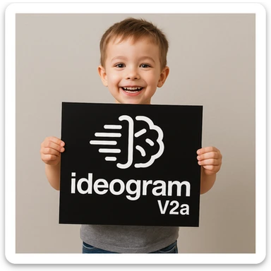 make drawing of a child holding a poster of this image sticker