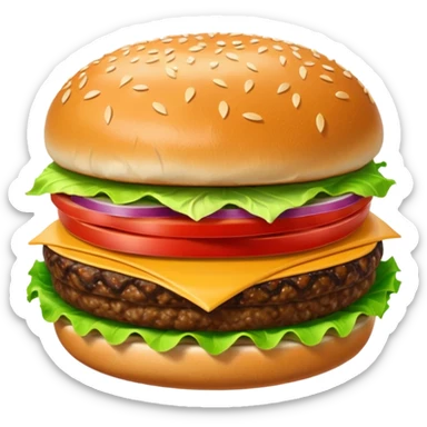 Hamburger sticker