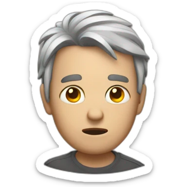 Misfortune person sticker