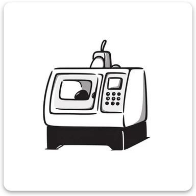 CNC machine tool emoji based on the provided logo sticker