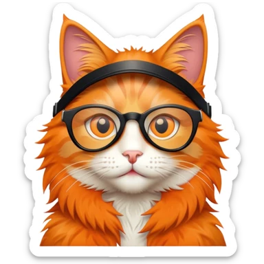 a film director cat sticker