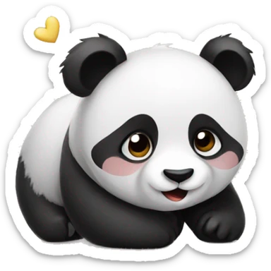 Panda love panda sticker