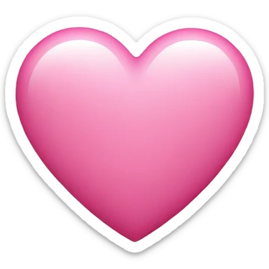 Pink heart sticker