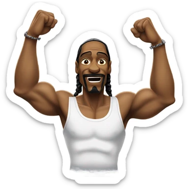 Snoop dog hulking out while high sticker