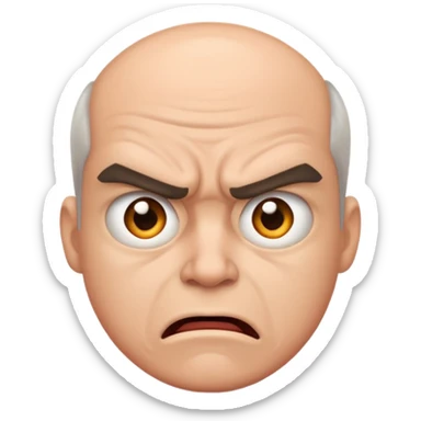 annoyed furious person sticker