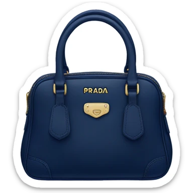 Prada navy blue purse sticker