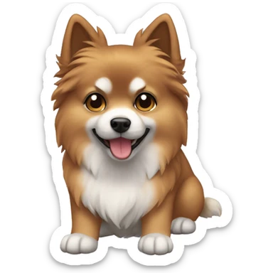 One spitz nain (ist the Little dog and this dog is black sticker