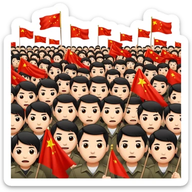 Chinese nationalistic mobilization against Japan sticker