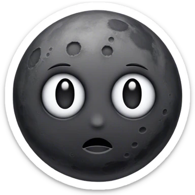 old black moon sticker