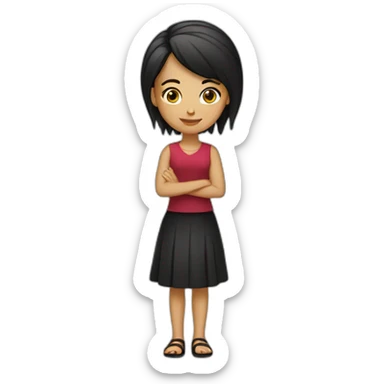 albanian girl sticker