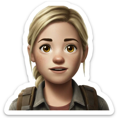 Ellie from the last of us  sticker