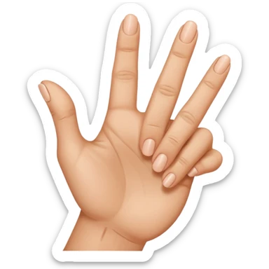 Its a meme in indai that is a hand gesture which middle finger is faced front and all finger is faced upward sticker