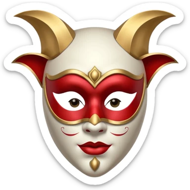 circus masked performer portrait, head and shoulders only, elegant carnival mask, dramatic costume collar, mysterious expression, 3D cartoon, mobile game icon style, clean background, no text, no watermark sticker