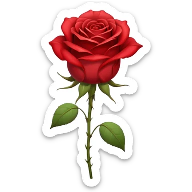 Wilted rose sticker