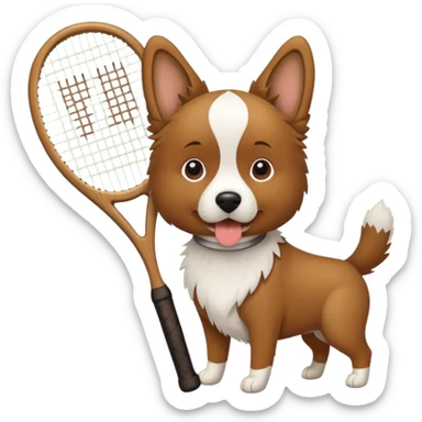 Tennis-Racket Animals sticker
