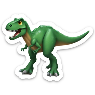 lentejas con un dinosaurio  sticker