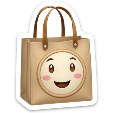 cartoon market bag, do not add stripes and make it empty sticker