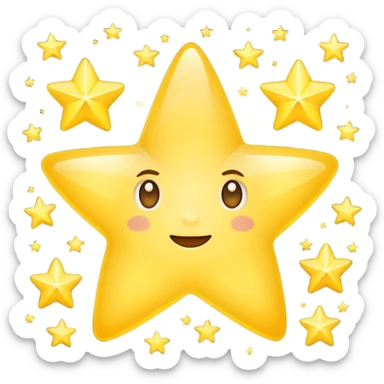 cute ones please stars  sticker