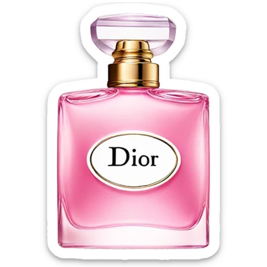 Pink dior perfume  sticker