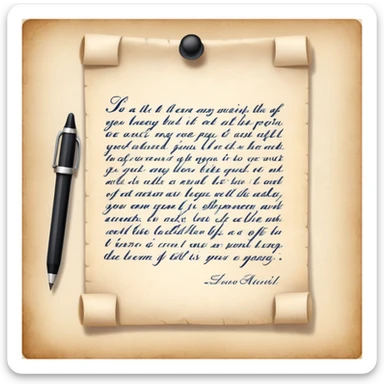 a letter of motivation sticker