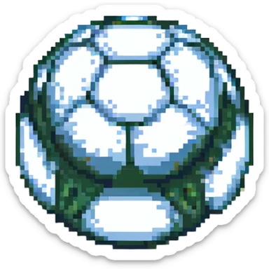 close-up of a football valve where the ball is pumped up, pixel art style sticker