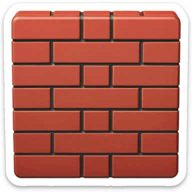 one brick view from above sticker