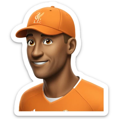 Orange cap with Name LFC REUNION 2024 sticker