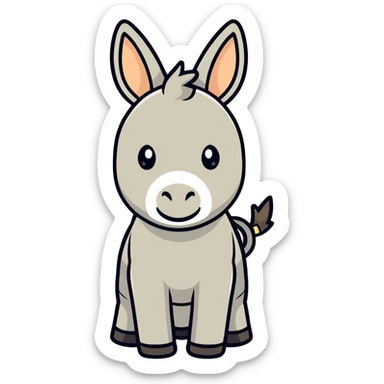 Donkey Emoji sticker
