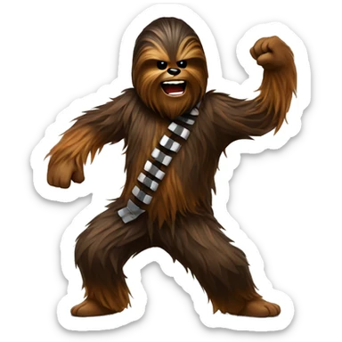 Chewbacca Dancing Breakdance sticker