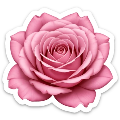 Polaroid photo of a pink rose  sticker