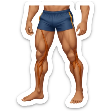 une jambe droit sticker