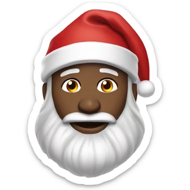 Kobe Bryant as santa claus sticker