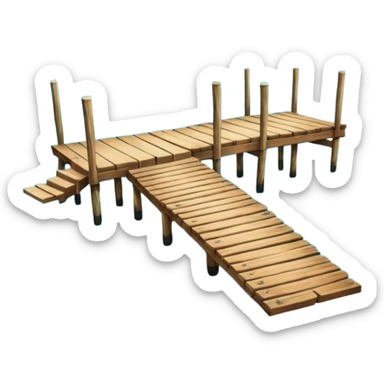 lagoon with dock sticker