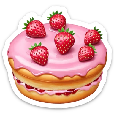 Strawberry Glaze Pastries
 sticker