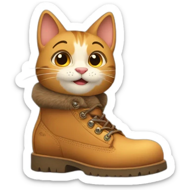 Gato con bota disney sticker