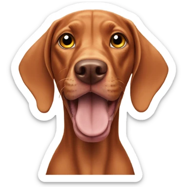 vizsla shark sticker