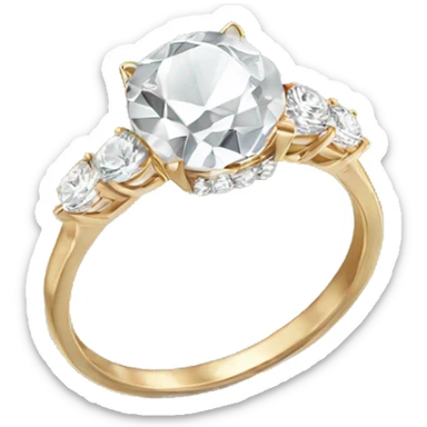 Diamond ring for me sticker
